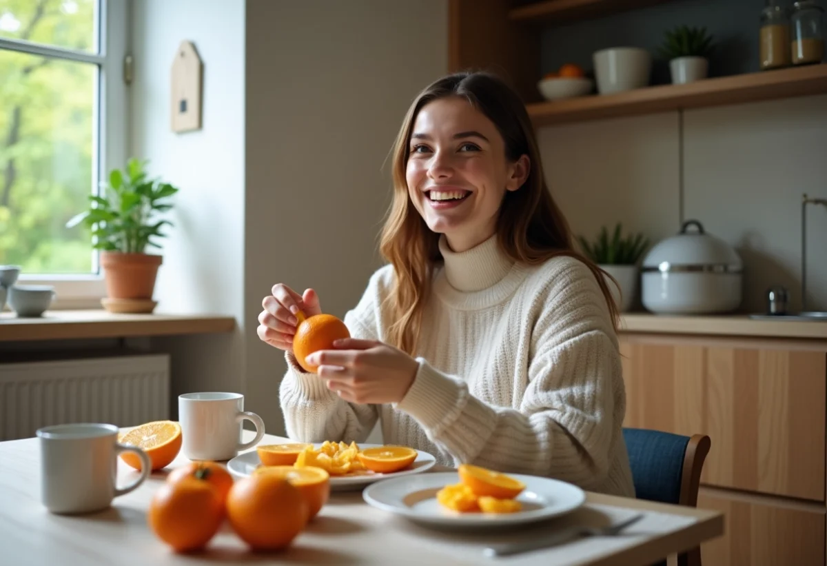 Le meilleur moment de la journée pour consommer de l’orange