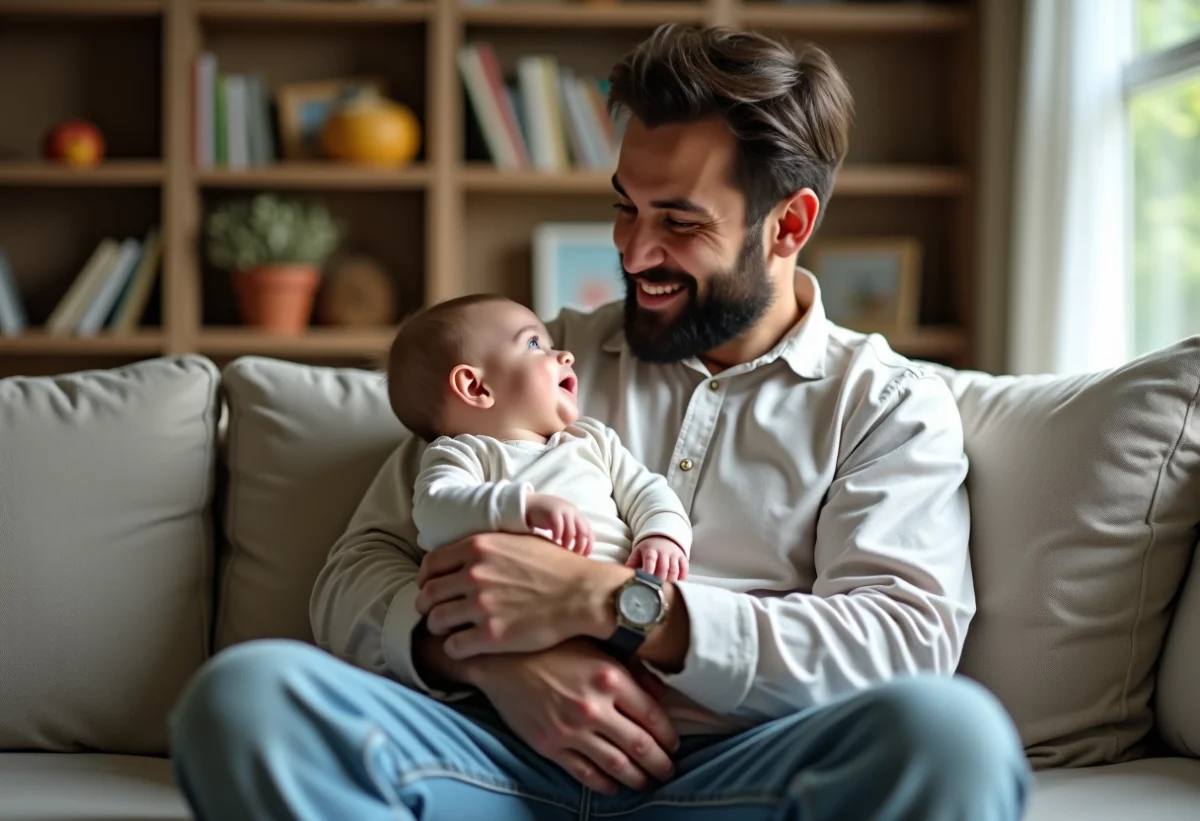 Reconnaissance du papa par les bébés : à quel âge se manifeste-t-elle ?