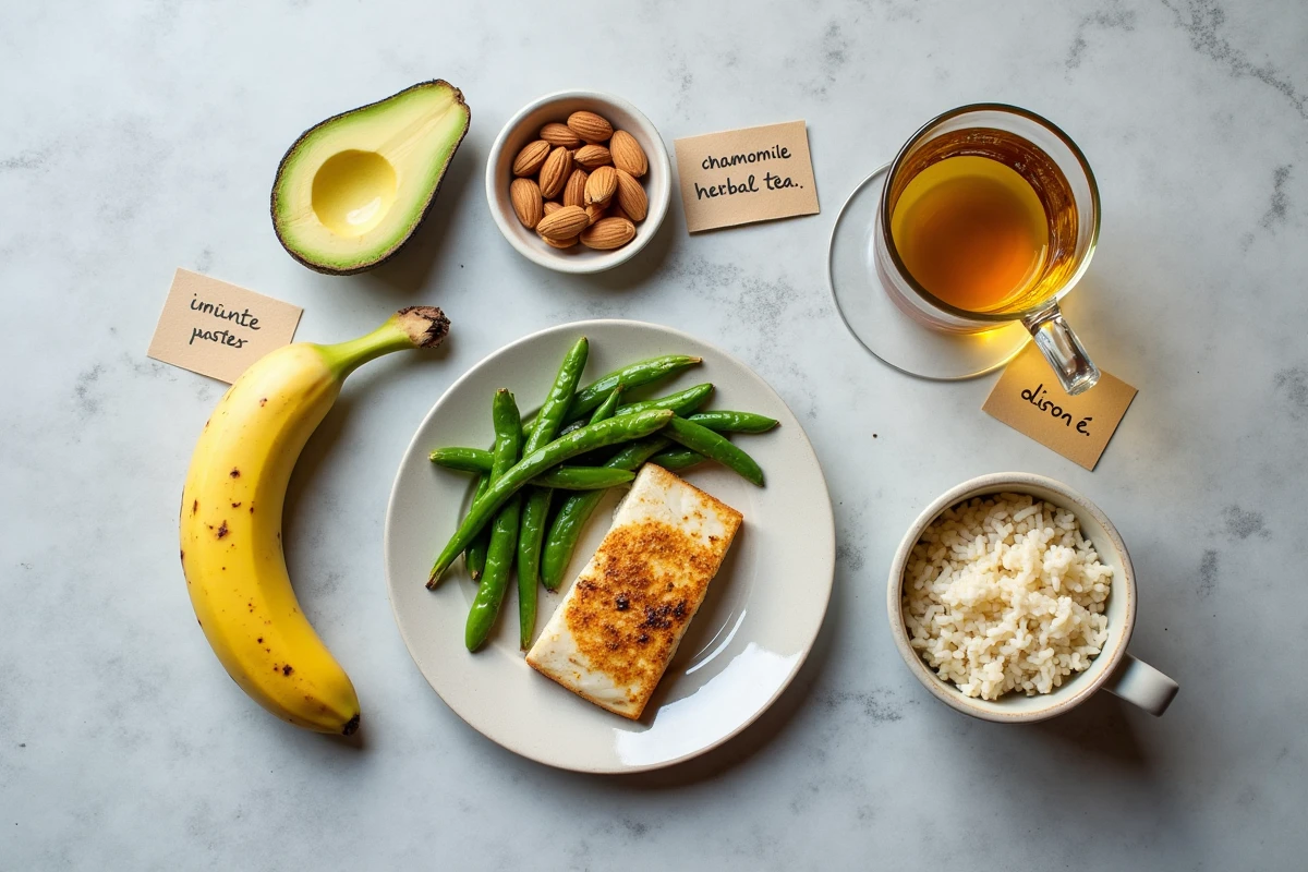 Plan alimentaire sur une journ&eacute;e pour r&eacute;duire les extrasystoles caus&eacute;es par des troubles digestifs